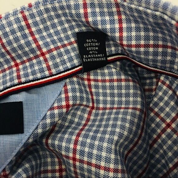 NWOT TOMMY HILFIGER Red & Blue Plaid Button Down L - Picture 10 of 10